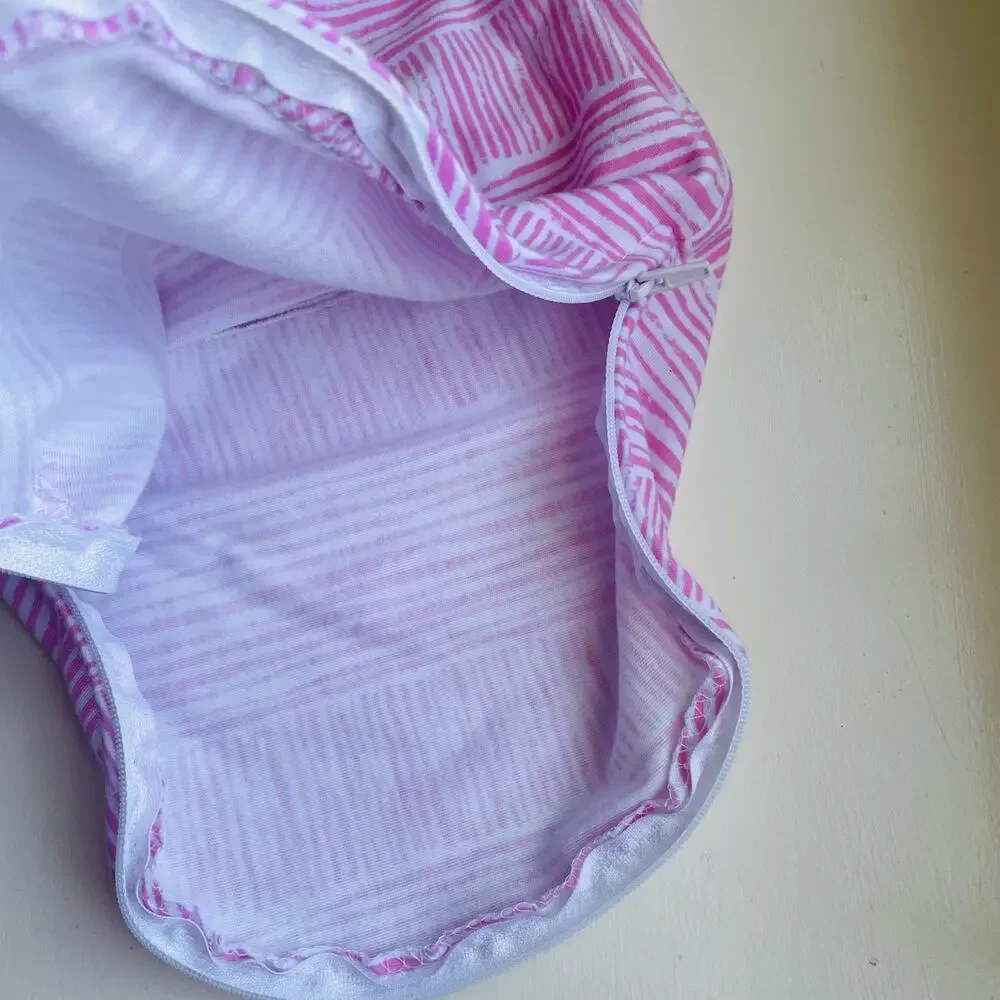 SwaddleMe Natural Position 2-in 1 Swaddle Easy Change Zipper Pink 7-14 lbs
